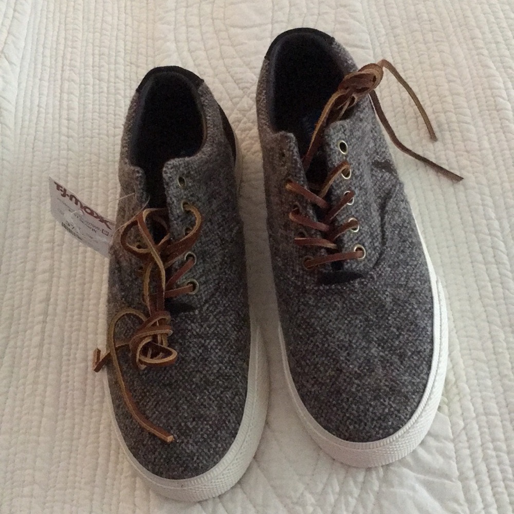 Ralph Lauren Sneakers, suede and brown tweed